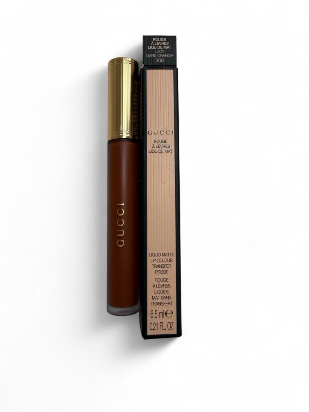 Gucci liquid matte lip- Lucy Dark Orange - NIB